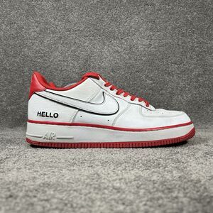 Nike Urbanstar x Air Force 1 ’07 LX HELLO Mens Size 12 White Red Athletic Shoes
